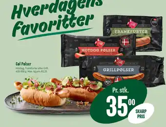 Min Købmand Gøl Pølser tilbud