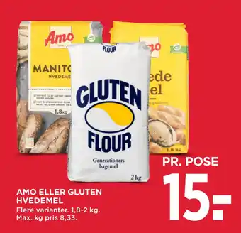 MENY AMO ELLER GLUTEN HVEDEMEL tilbud