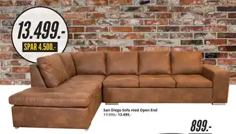 My Home San Diego Sofa med Open End tilbud