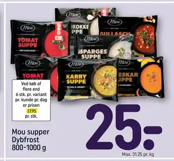 REMA 1000 Mou supper Dybfrost 800-1000 g tilbud