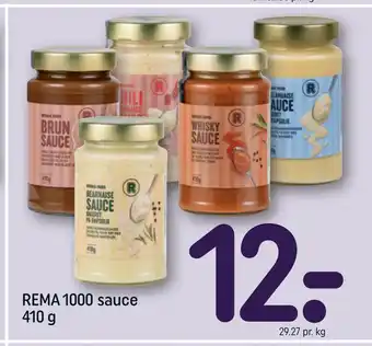 REMA 1000 REMA 1000 sauce 410 g tilbud