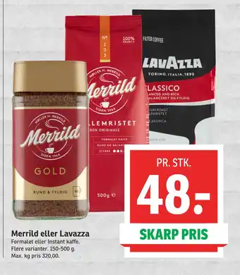 SPAR Merrild eller Lavazza tilbud