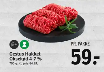 SPAR Gestus Hakket Oksekød 4-7 % tilbud