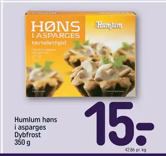 REMA 1000 Humlum høns i asparges Dybfrost 350 g tilbud