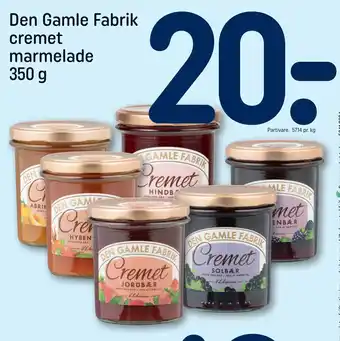 REMA 1000 Den Gamle Fabrik cremet marmelade 350 g tilbud