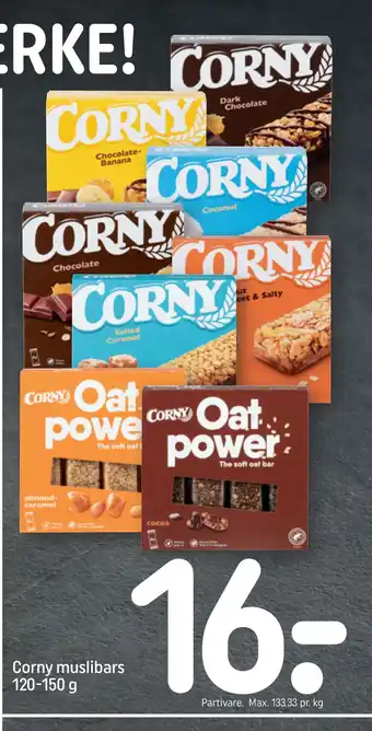 REMA 1000 Corny muslibars 120-150 g tilbud