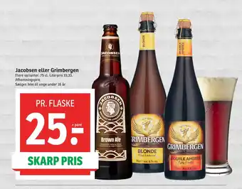 SPAR Jacobsen eller Grimbergen tilbud