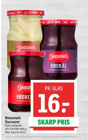 SPAR Beauvais Survarer tilbud