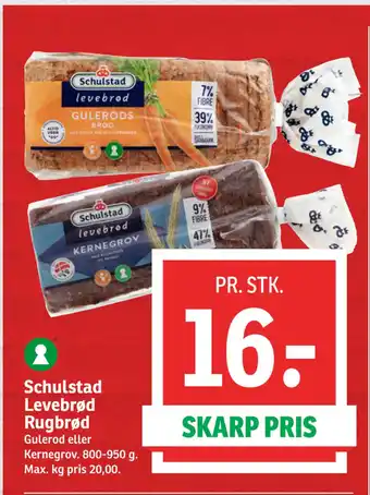 SPAR Schulstad Levebrød Rugbrød tilbud