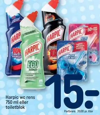 REMA 1000 Harpic wc rens eller toiletblok tilbud