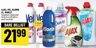 Løvbjerg AJAX, VEL, KLORIN EL. DUNLET tilbud