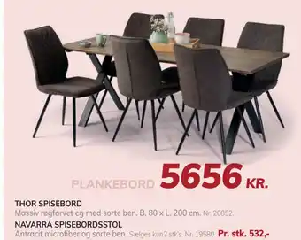 Daells Bolighus THOR SPISEBORD tilbud