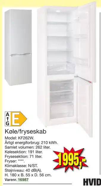 Harald Nyborg Køle/fryseskab tilbud