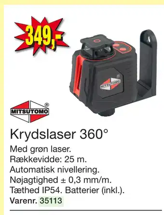 Harald Nyborg Krydslaser 360° tilbud