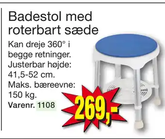 Harald Nyborg Badestol med roterbart sæde tilbud