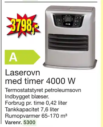 Harald Nyborg Laserovn med timer 4000 W tilbud
