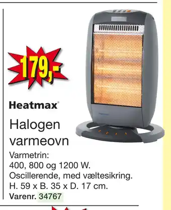 Harald Nyborg Halogen varmeovn tilbud