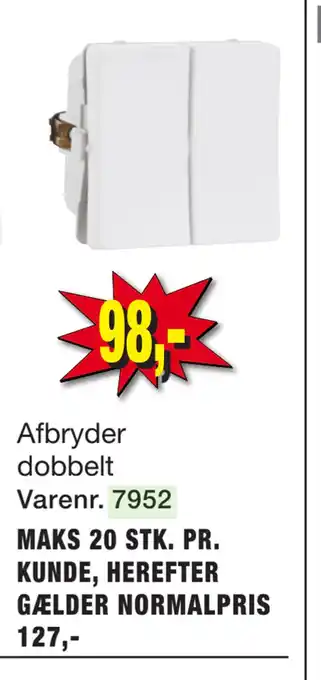 Harald Nyborg FUGA Afbryder og stikkontakt tilbud