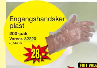 Harald Nyborg Engangshandsker plast tilbud