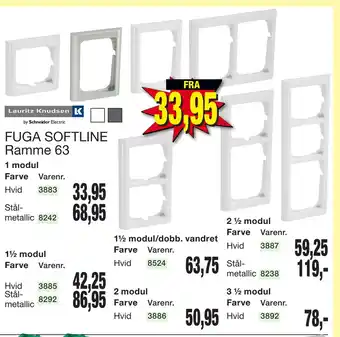Harald Nyborg FUGA SOFTLINE Ramme 63 tilbud