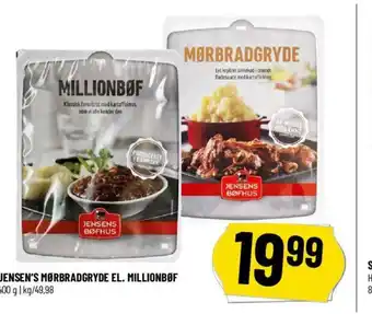 Løvbjerg JENSEN'S MØRBRADGRYDE EL. MILLIONBØF tilbud