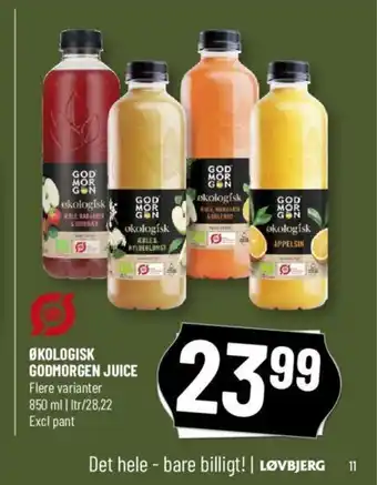ØKOLOGISK GODMORGEN JUICE
