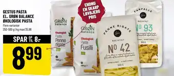 Løvbjerg GESTUS PASTA EL. GRØN BALANCE ØKOLOGISK PASTA tilbud