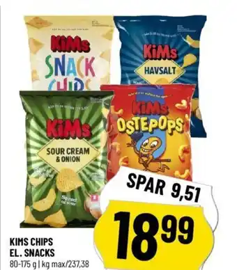 Løvbjerg KIMS CHIPS EL. SNACKS tilbud