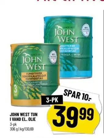 Løvbjerg JOHN WEST TUN I VAND EL. OLIE tilbud