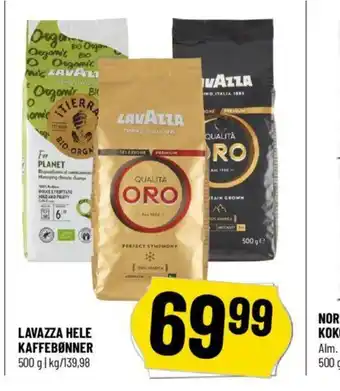 Løvbjerg LAVAZZA HELE KAFFEBØNNER tilbud