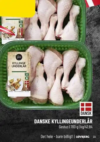 Løvbjerg DANSKE KYLLINGEUNDERLÅR tilbud