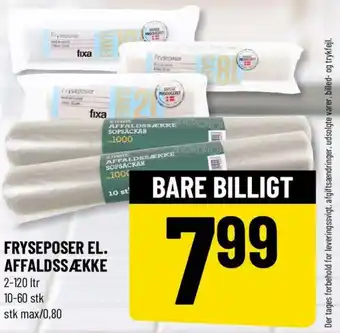FRYSEPOSER EL. AFFALDSSÆKKE