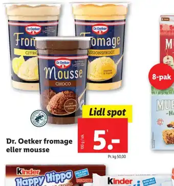 Lidl Dr. Oetker fromage eller mousse tilbud