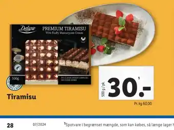 Lidl Tiramisu tilbud