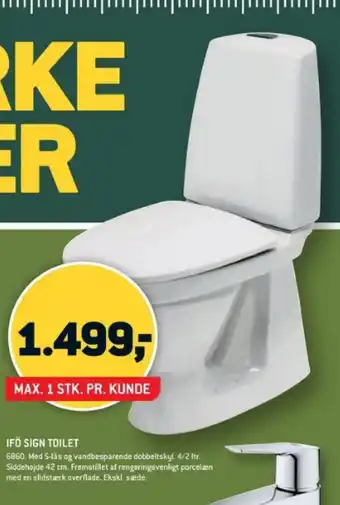 XL-BYG IFÖ SIGN TOILET tilbud