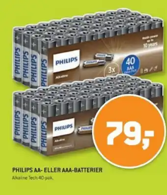 XL-BYG PHILIPS AA- ELLER AAA-BATTERIER tilbud