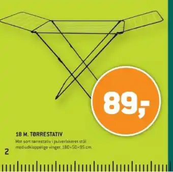 XL-BYG 18 M. TØRRESTATIV tilbud