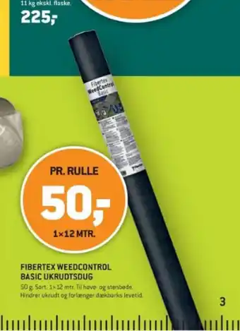 XL-BYG FIBERTEX WEEDCONTROL BASIC UKRUDTSDUG tilbud