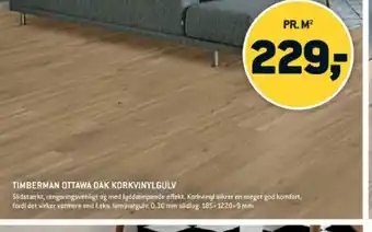 XL-BYG TIMBERMAN OTTAWA OAK KORKVINYLGULV tilbud