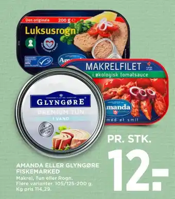 MENY AMANDA ELLER GLYNGØRE FISKEMARKED tilbud