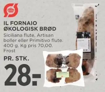 MENY IL FORNAIO ØKOLOGISK BRØD tilbud