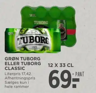 MENY GRØN TUBORG ELLER TUBORG CLASSIC tilbud