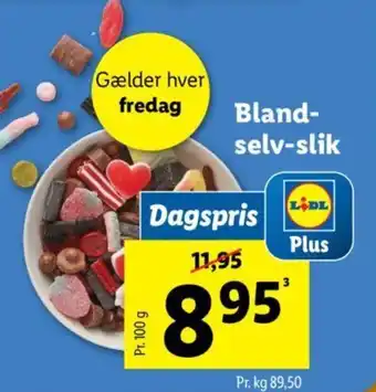 Lidl Bland- selv-slik tilbud