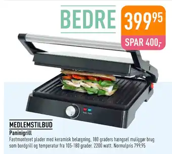 Imerco Paninigrill tilbud