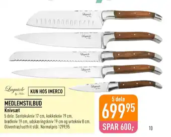 Imerco Knivsæt tilbud