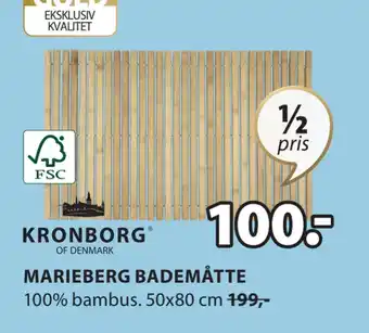 JYSK MARIEBERG BADEMÅTTE tilbud