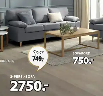 JYSK GEDVED SOFA tilbud