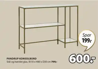 JYSK PANDRUP KONSOLBORD tilbud