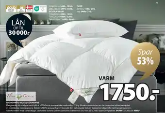 JYSK TUSINDFRYD MOSKUSDUNDYNE tilbud