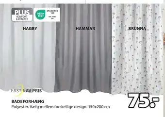 JYSK BADEFORHÆNG tilbud